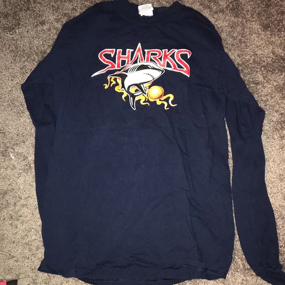 SHARKS graphic long sleeve tee (unisex)